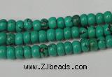 CNT362 15.5 inches 4*6mm rondelle turquoise beads wholesale