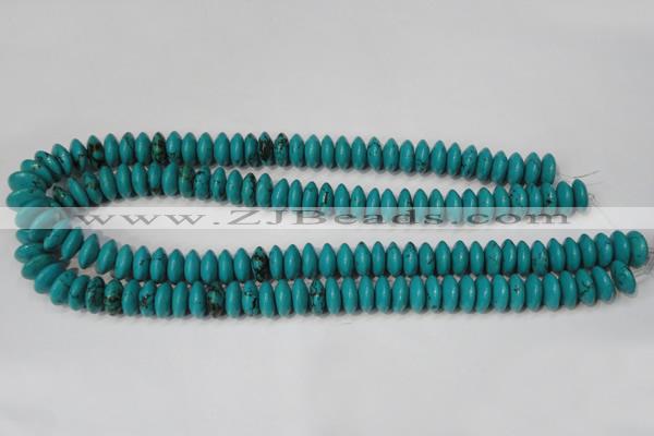 CNT364 15.5 inches 5*12mm rondelle turquoise beads wholesale