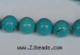 CNT41 16 inches 8mm round turquoise beads wholesale