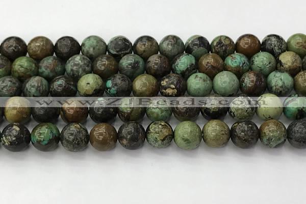 CNT412 15.5 inches 10mm round natural turquoise beads wholesale