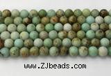 CNT417 15.5 inches 8mm round mongolian turquoise beads wholesale