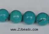 CNT44 16 inches 14mm round turquoise beads wholesale