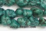 CNT517 15.5 inches 7*7mm - 8*10mm nuggets turquoise gemstone beads