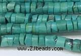 CNT530 15.5 inches 4mm - 4.5mm heishi turquoise gemstone beads