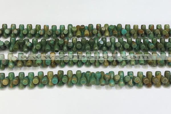 CNT536 15.5 inches 3*9mm turquoise gemstone beads
