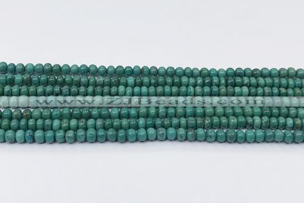 CNT542 15.5 inches 2.5*4mm - 3.5*4mm rondelle turquoise gemstone beads