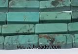 CNT568 15.5 inches 4*13mm cuboid turquoise gemstone beads