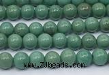 CNT572 15.5 inches 4mm round turquoise gemstone beads