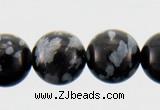 COB22 15 inches 6mm round snowflake obsidian gemstone beads wholesale