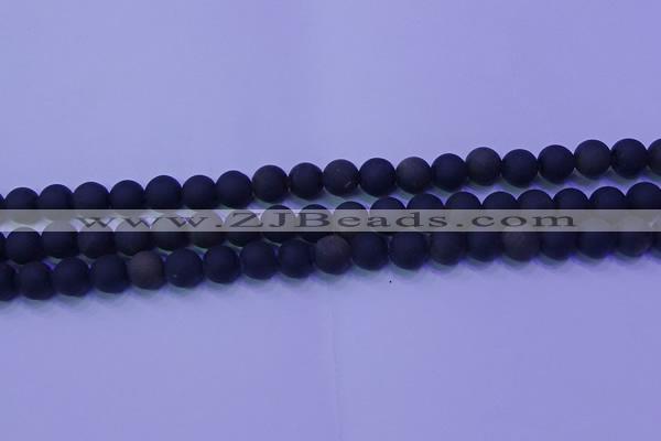 COB278 15.5 inches 6mm round matte golden obsidian beads wholesale