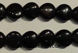 COB466 15.5 inches 8*8mm heart black obsidian beads wholesale