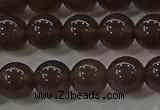 COB600 15.5 inches 6mm round ice black obsidian beads wholesale