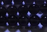 COB712 15.5 inches 8mm round ice black obsidian beads wholesale