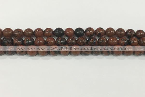 COB752 15.5 inches 8mm round mahogany obsidian beads wholesale