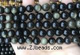 COB768 15.5 inches 10mm round golden obsidian beads wholesale