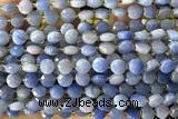 COIN167 15 inches 6mm faceted coin blue aventurine gemstone beads