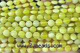 COIN182 15 inches 6mm faceted coin jade gemstone beads