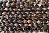 COIN190 15 inches 6mm faceted coin tiger eye beads