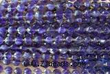 COIN202 15 inches 6mm faceted coin amethyst gemstone beads