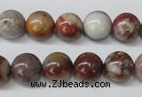 COJ205 15.5 inches 12mm round blood stone beads wholesale