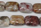 COJ224 15.5 inches 15*20mm rectangle blood stone beads wholesale