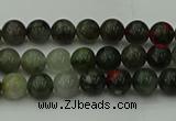 COJ450 15.5 inches 4mm round blood jasper beads wholesale