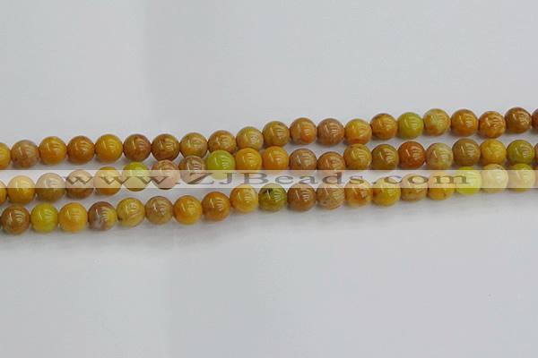 COJ601 15.5 inches 6mm round orpiment jasper beads wholesale