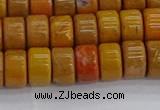 COJ621 15.5 inches 5*8mm heishi orpiment jasper beads