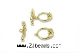 CONN07 6*24mm, 15-18mm copper toggle clasp gold plated