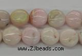 COP07 15.5 inches 13mm flat round natural pink opal beads wholesale