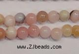 COP1001 15.5 inches 4mm round natural pink opal gemstone beads