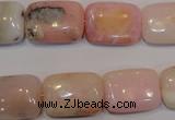 COP1034 15.5 inches 13*18mm rectangle natural pink opal gemstone beads