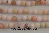 COP1060 15.5 inches 6mm round natural pink opal gemstone beads