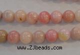 COP1061 15.5 inches 8mm round natural pink opal gemstone beads