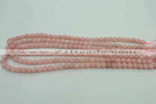 COP1211 15.5 inches 6mm round Chinese pink opal gemstone beads