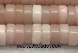 COP1233 15.5 inches 3*6mm heishi Chinese pink opal beads