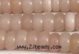 COP1237 15.5 inches 3.5*6mm rondelle Chinese pink opal beads