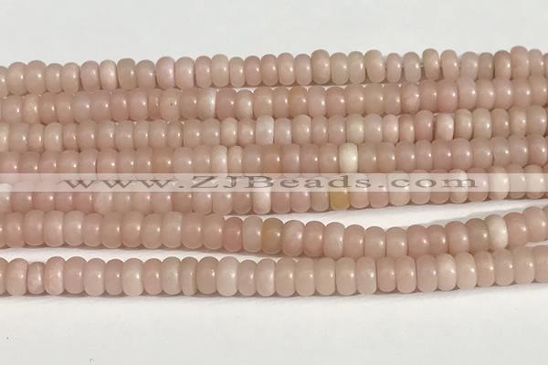 COP1237 15.5 inches 3.5*6mm rondelle Chinese pink opal beads