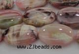 COP1274 15.5 inches 12*16mm oval natural pink opal gemstone beads