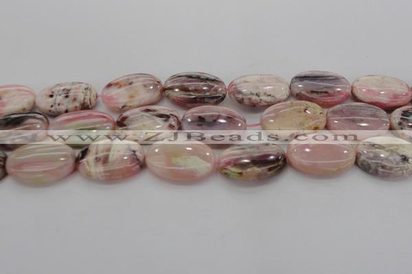 COP1279 15.5 inches 25*35mm oval natural pink opal gemstone beads