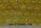 COP1301 15.5 inches 6mm round natural yellow opal gemstone beads