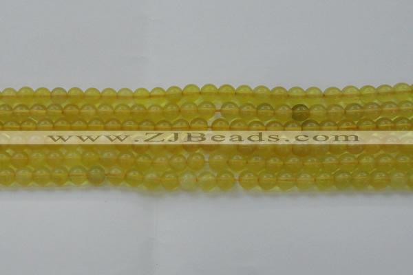 COP1301 15.5 inches 6mm round natural yellow opal gemstone beads