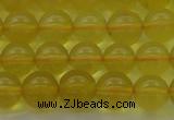 COP1302 15.5 inches 8mm round natural yellow opal gemstone beads