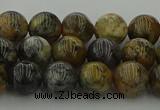 COP1382 15.5 inches 8mm round moss opal gemstone beads whholesale
