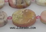 COP1439 15.5 inches 16*22mm oval natural pink opal gemstone beads