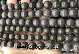 COP1447 15.5 inches 10mm - 11mm round blue opal gemstone beads