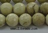 COP1473 15.5 inches 10mm faceted round African opal gemstone beads