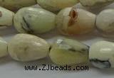COP1480 15.5 inches 8*12mm faceted teardrop African opal gemstone beads