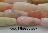 COP1491 15.5 inches 6*16mm teardrop natural pink opal beads