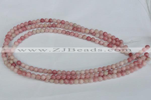 COP151 15.5 inches 6mm round pink opal gemstone beads wholesale